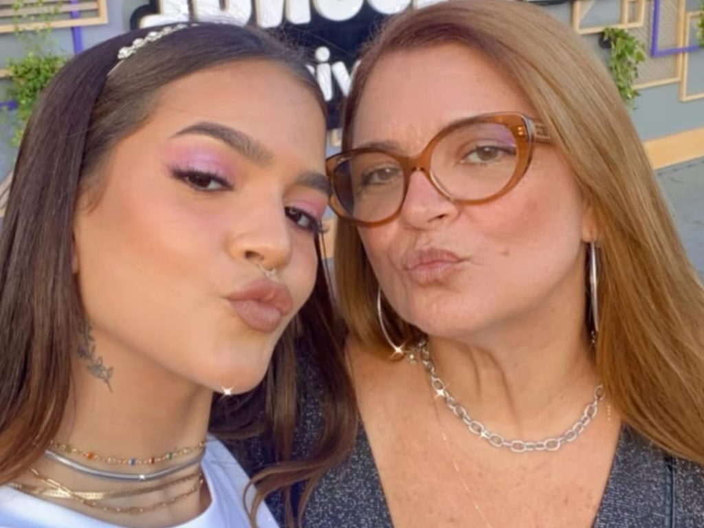 Mel Maia ao lado da mãe. (Foto: Redes Sociais)