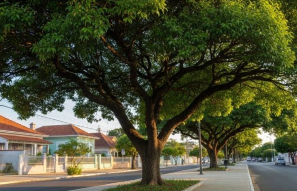 Árvore que da sombra o ano inteiro