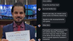 Camilo Bueno Rodovalho também foi alvo de um boletim de ocorrência por violência psicológica contra uma mulher, a quem abordou de forma indevida pelo Instagram.