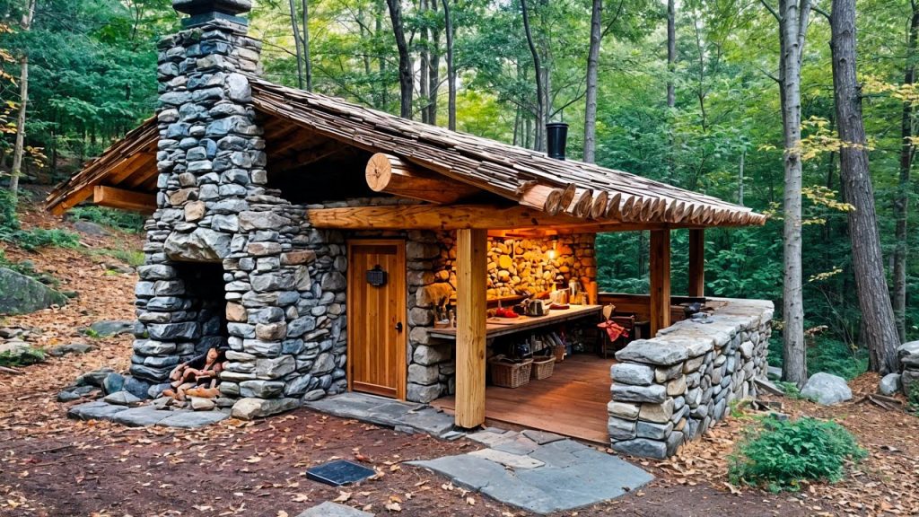 Sem pregos e sem cimento, casa de pedra é construída do zero por um homem em 117 dias