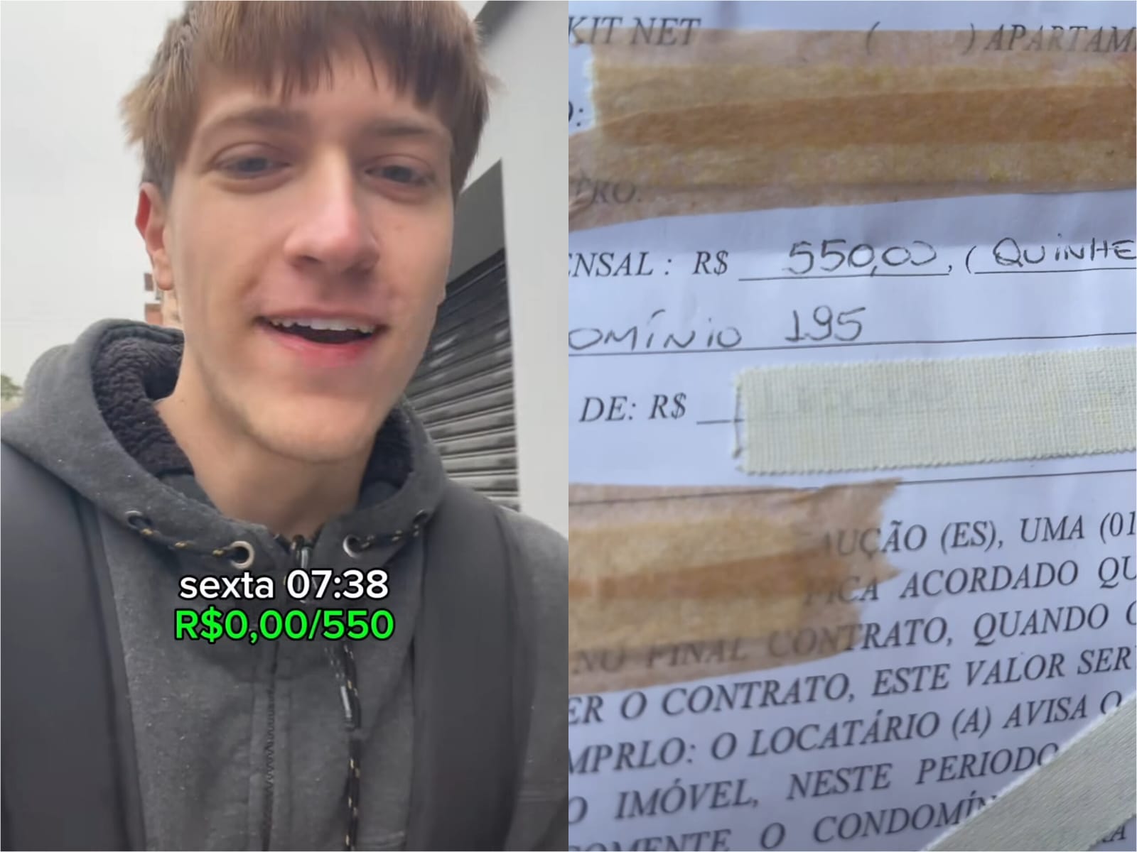 Entregador do IFood mostra quantas entregas precisa fazer para pagar o aluguel