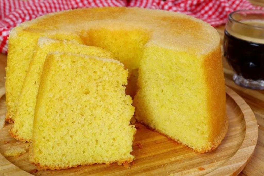 massa de bolo bem fofinha