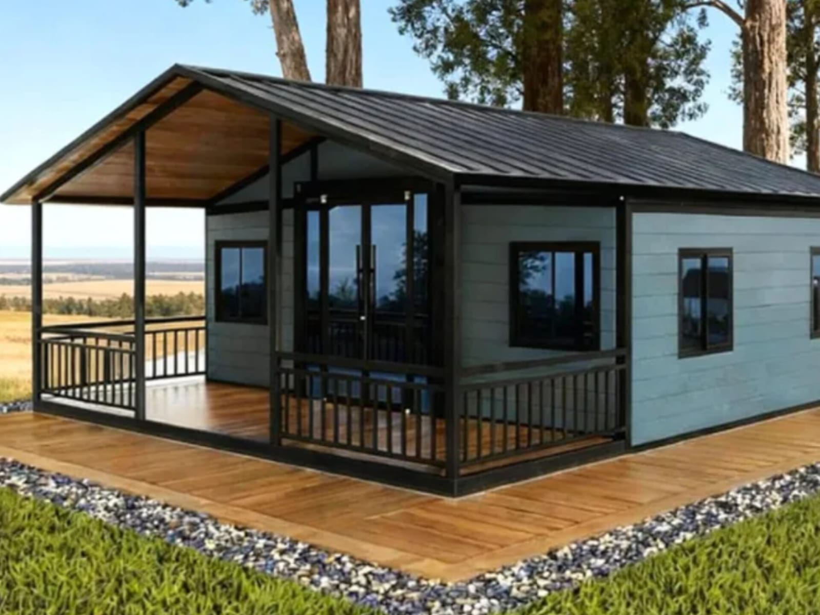 A minicasa com energia solar e espaço amplo vendida na Amazon