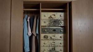 mofo no guarda-roupa