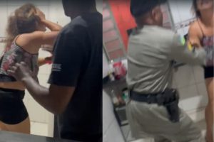 Mulher em surto agride marido, filha e ataca policiais em Aparecida de Goiânia