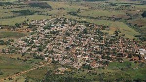 Vista aérea da cidade de Palmelo.
