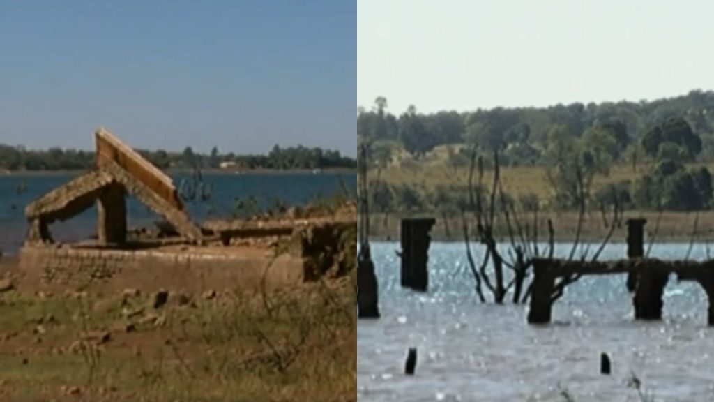 Submersa 50 anos atrás, cidade de Paranaiguara recuperou alguns dos vislumbres durante seca intensa de 2015.