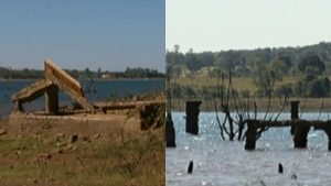 Submersa 50 anos atrás, cidade de Paranaiguara recuperou alguns dos vislumbres durante seca intensa de 2015.