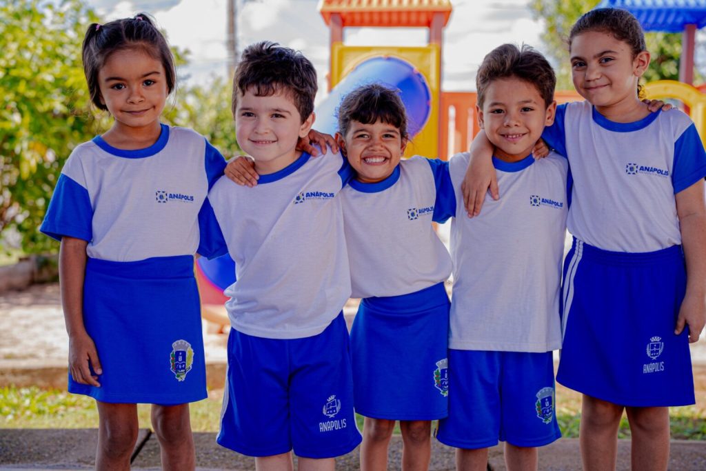 Alunos da rede municipal de ensino de Anápolis.