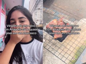 Jovem voltou ao viralizar mostrando jeito peculiar no anapolino fazer churrasco. (Foto: @raquellial)