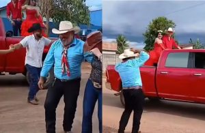 Noivado com carreata chama atenção e viraliza em cidade do interior de Goiás