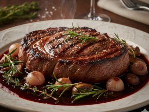 Bife com molho de vinho tinto: receita fácil e sofisticada para fazer em casa