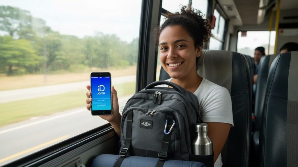 Cartão do estudante, com o ID Jovem