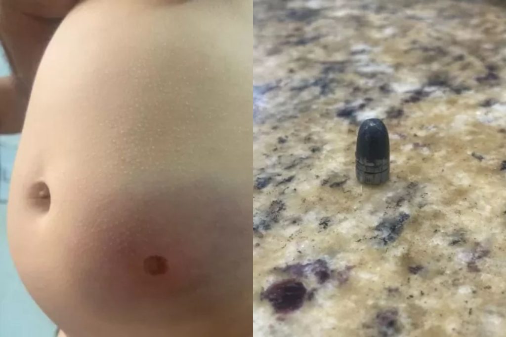 Bebê é atingida por bala perdida no Réveillon em SP