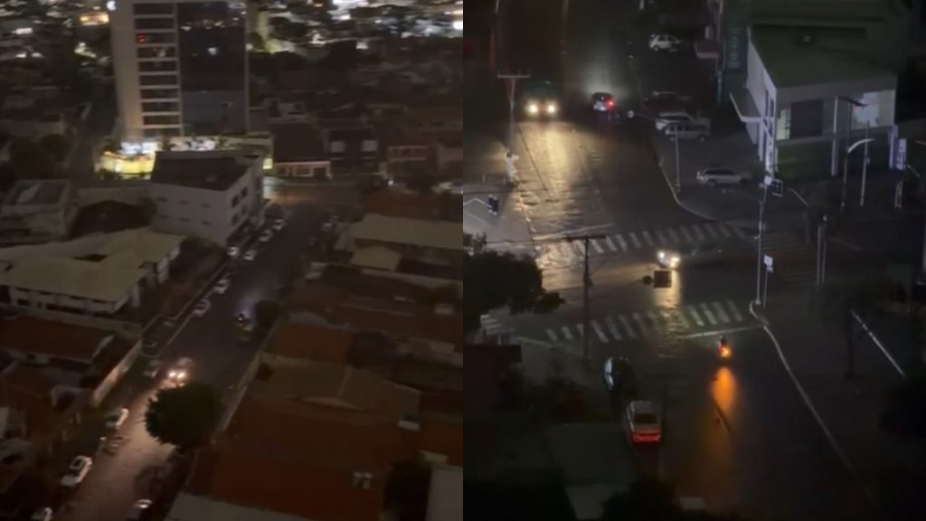 Bairro Jundiaí ficou no escuro após chuvas causarem instabilidade na rede de energia elétrica.