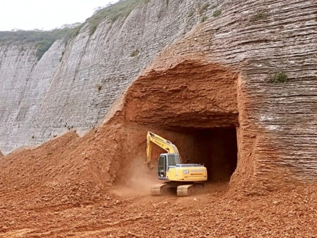 Homem compra montanha inteira e transforma rocha em casa após meses de escavação