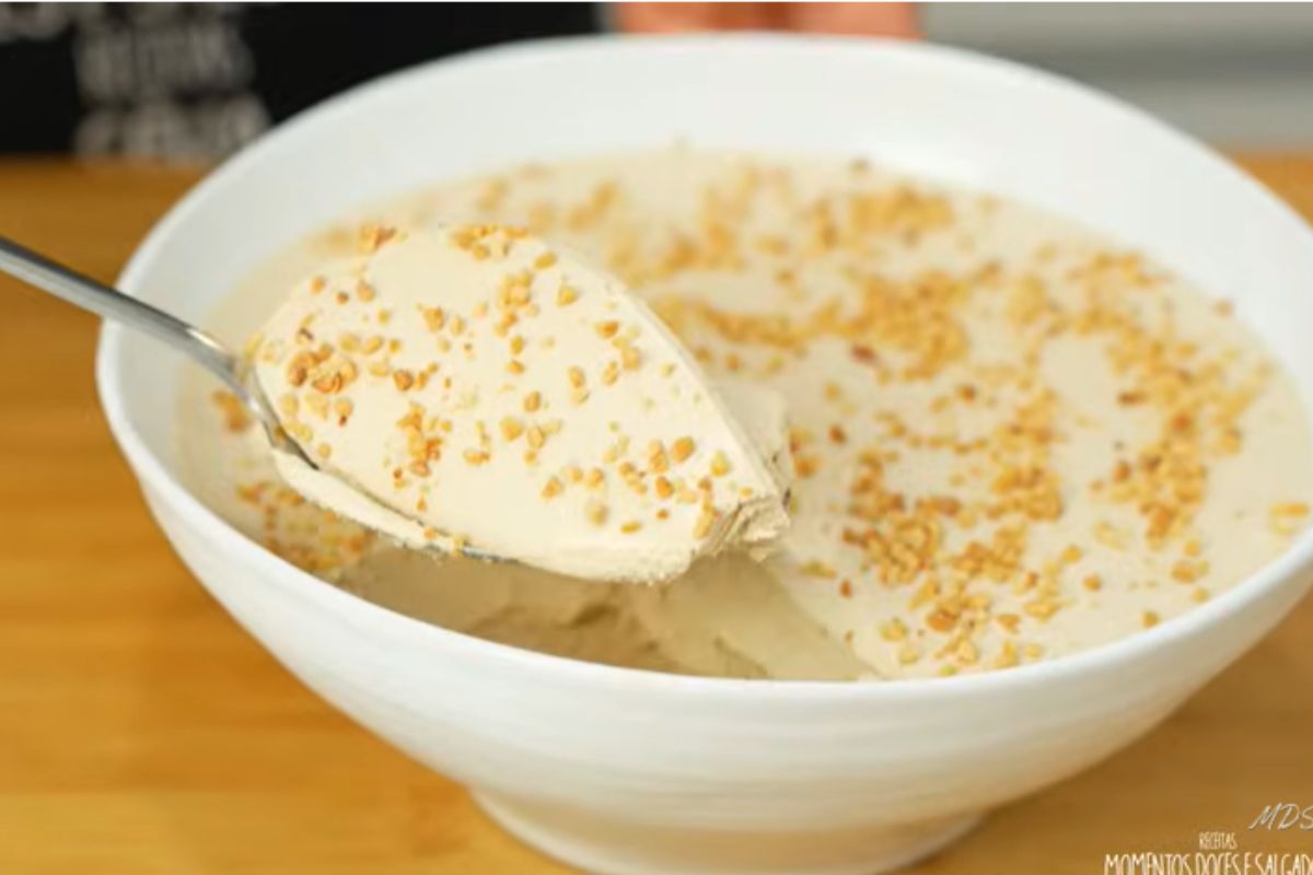 Mousse de café: fica extremamente cremoso