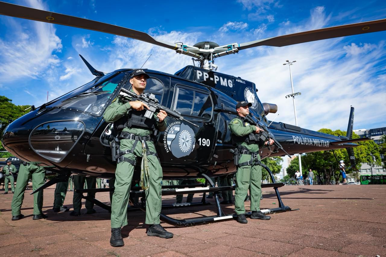 Caiado anuncia instalação de bases aéreas policiais em Rio Verde e Luziânia