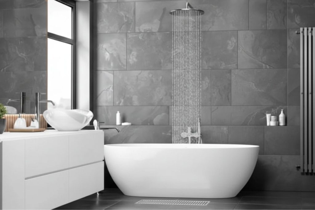 Decoração moderna da ducha italiana