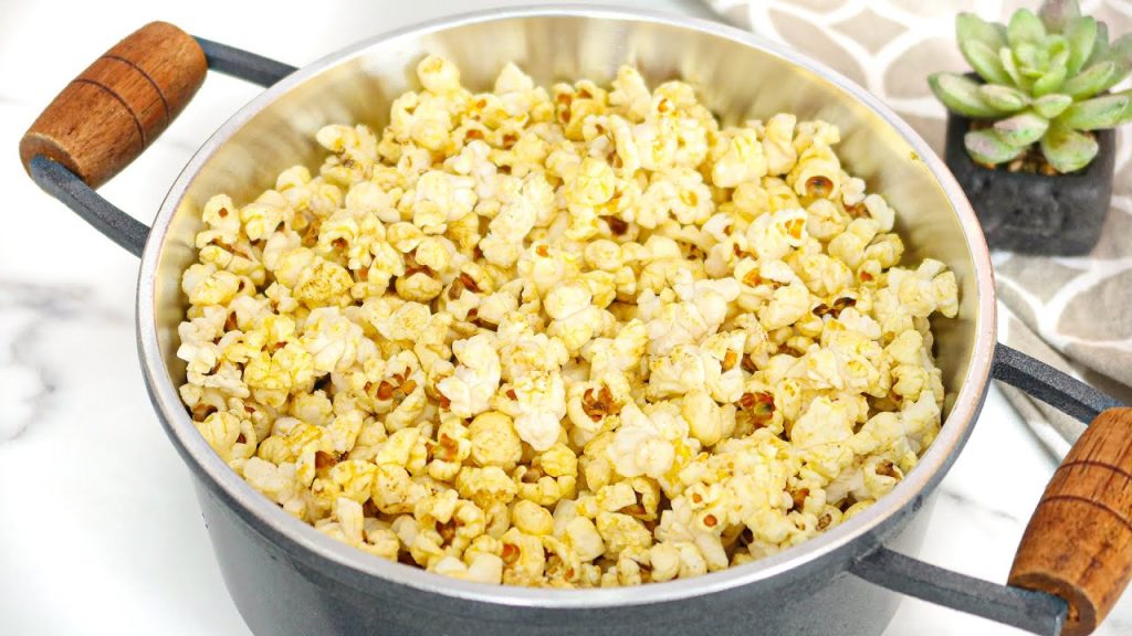 pipoca de cinema feita em casa