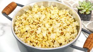 pipoca de cinema feita em casa