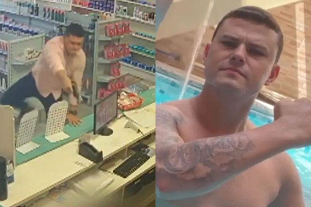 Felipe Gabriel Jardim Gonçalves senta novamente no banco dos réus após o primeiro julgamento ser anulado por mal-estar de jurada Farmácia