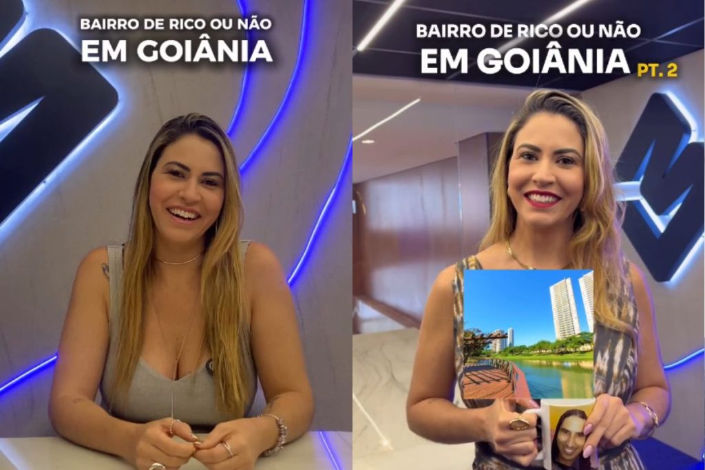 Consultora imobiliária viraliza apontando os bairros ricos e pobres de Goiânia
