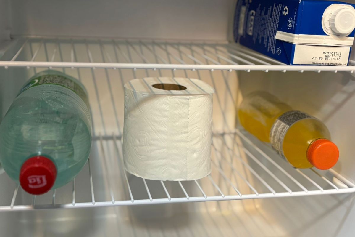 Papel Higiênico suaviza odor na geladeira