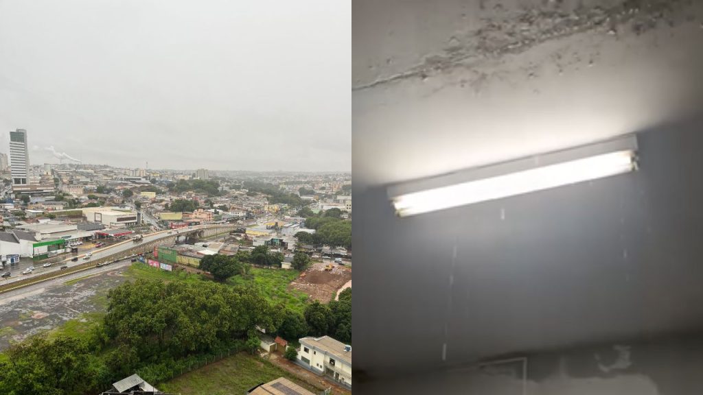 Chuva chegou a causar estragos