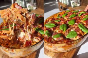 Macarrao de forno mais fácil do que lasanha