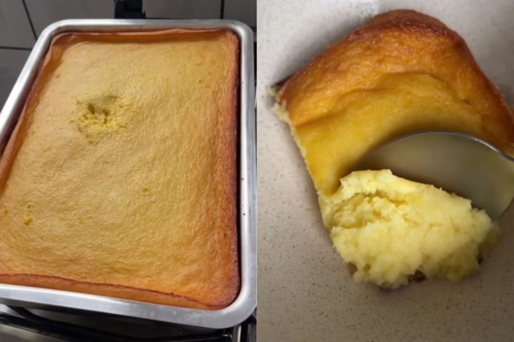 Parece bolo mas não é