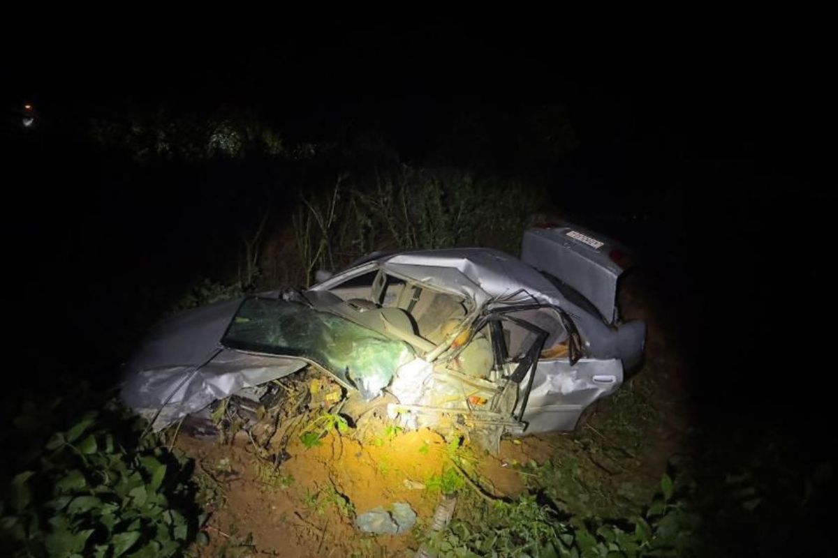 Acidente grave entre dois veículos termina com morte na GO-474, em Abadiânia