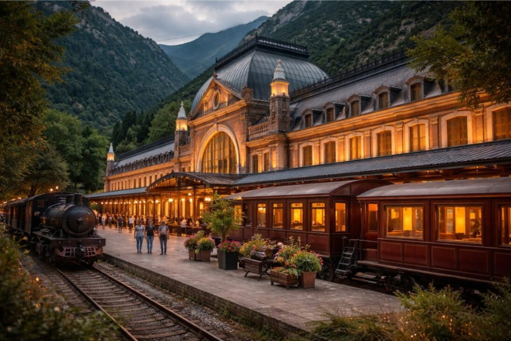 estação de trem de 1928 transformada em hotel de luxo