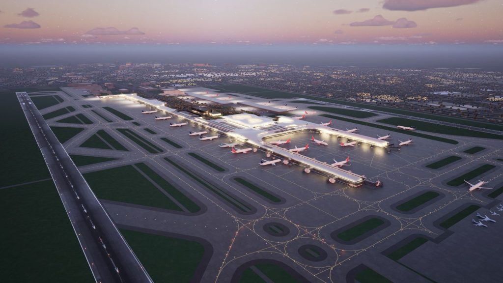 Projeto do aeroporto de grande porte promete desenvolvimento, mas levanta preocupação entre moradores afetados pela obra.