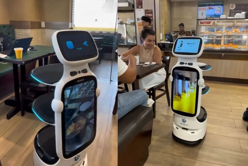 Padaria de Goiânia está fazendo sucesso com novo “garçom”