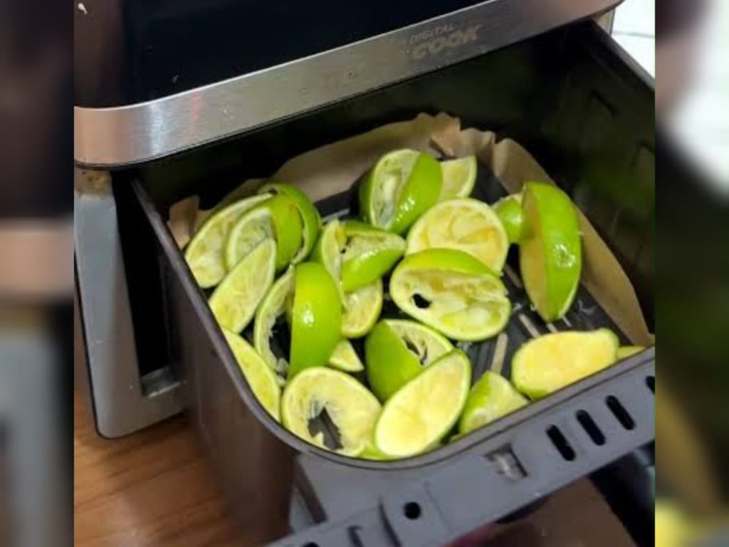 Truque simples: o que acontece ao colocar uma fatia de limão na airfryer