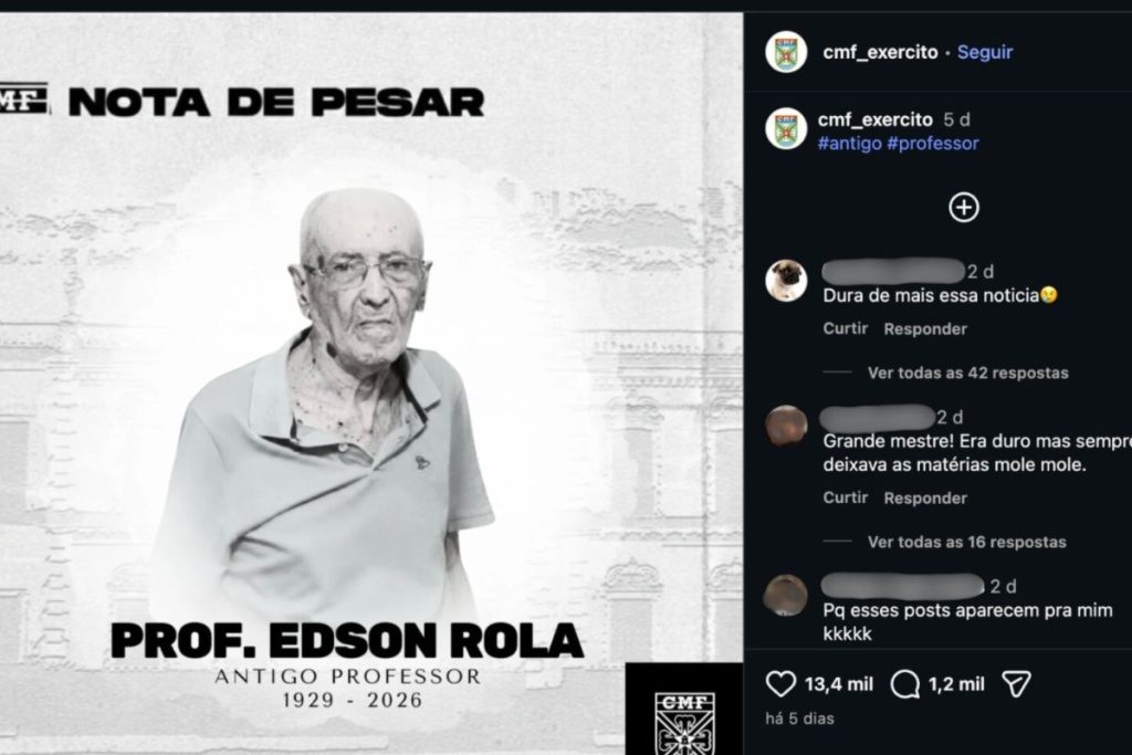 Post sobre morte sai do controle por causa de nome do professor