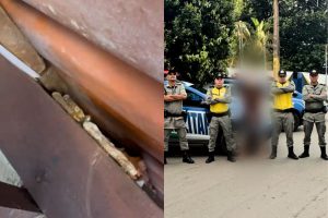 PM encontra drogas escondidas em local inusitado e prende traficante em Pirenópolis