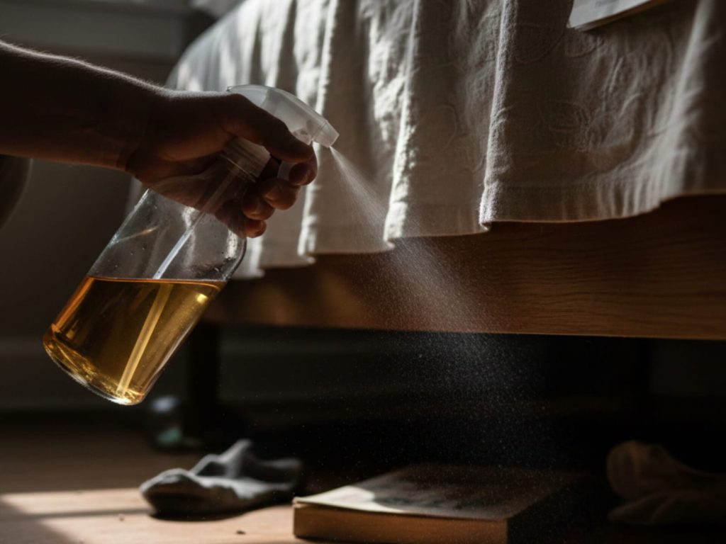 Borrifar vinagre debaixo da cama: para que serve e por que passou a ser recomendado