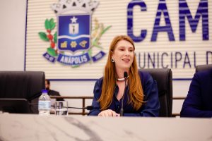 Andreia Rezende, presidente da Câmara Municipal de Anápolis. (Foto: Divulgação)