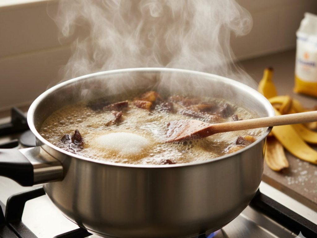 Truque com casca de banana deixa plantas mais fortes e cheias de vida