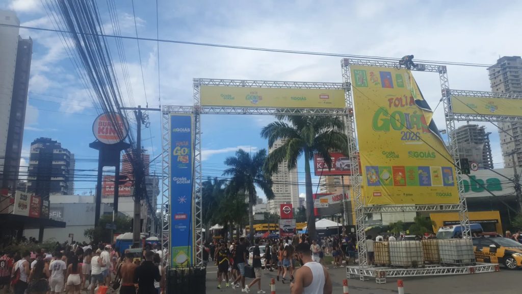 Confusão aconteceu no Folia Goiás, em Goiânia. (Foto: Divulgação)