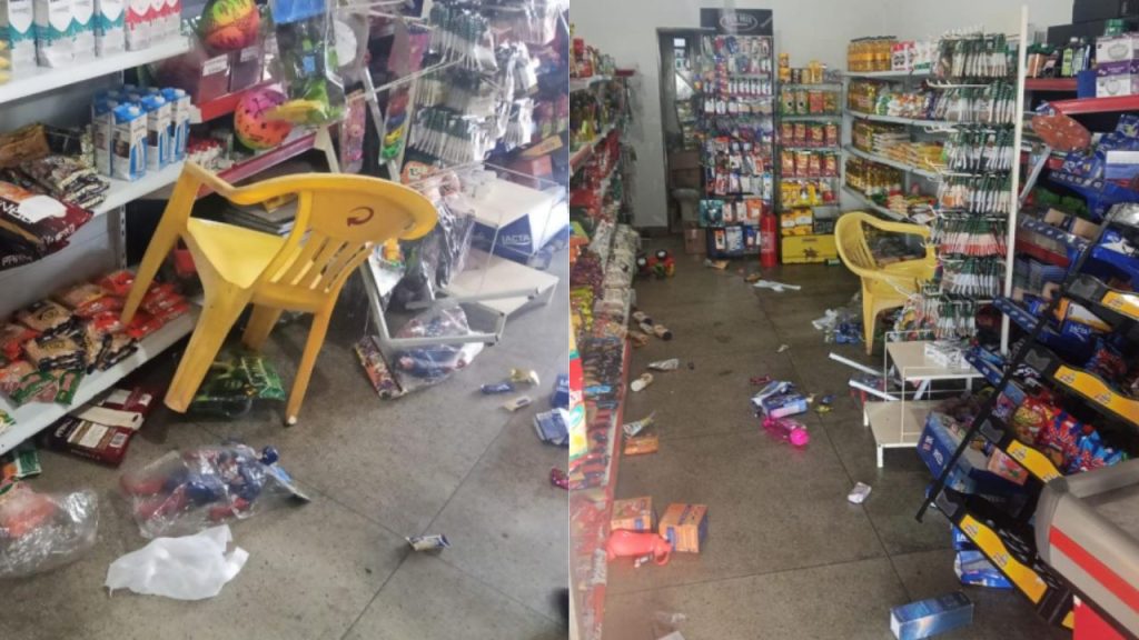 Mercado em Anápolis após jovem torcedor protagonizar confusão.