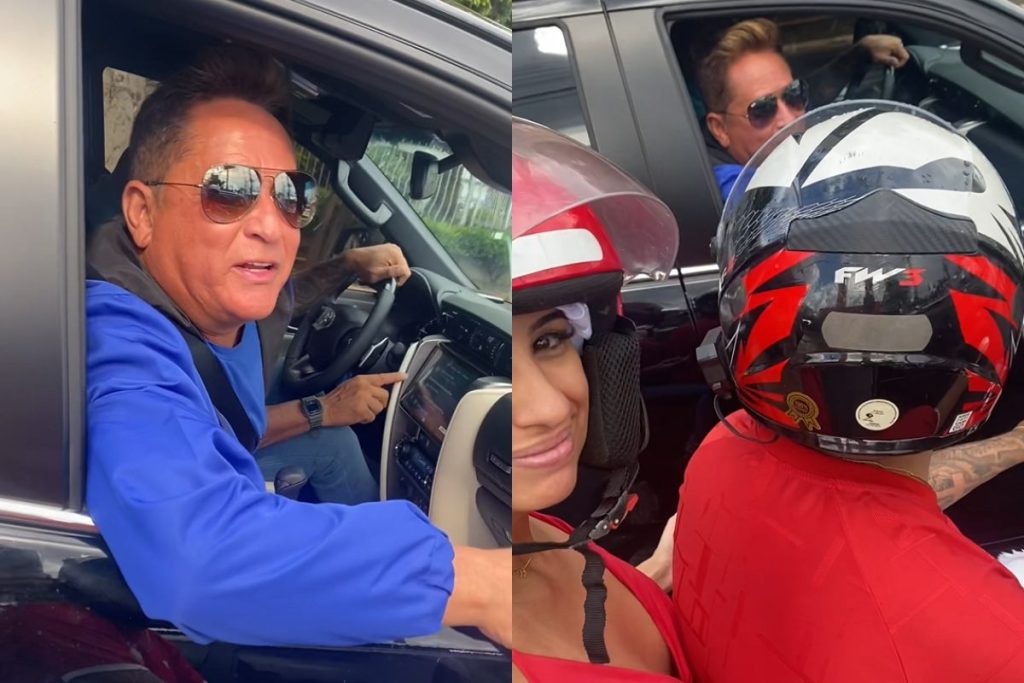 Cantor Leonardo e torcedores do Vila Nova