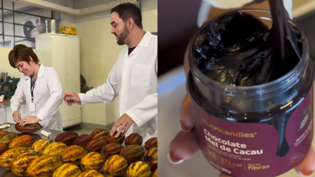 Pesquisadores da UFG desenvolveram o Chocolate Mel de Cacau.