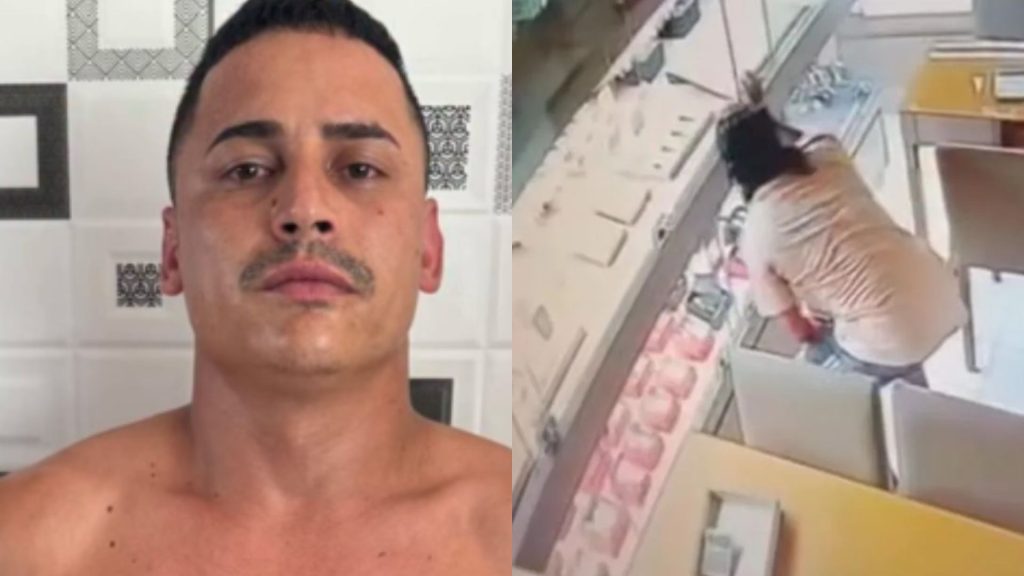 Elisson Sousa Oliveira foi preso após confessar ter furtado joalheria em shopping de Goiânia.