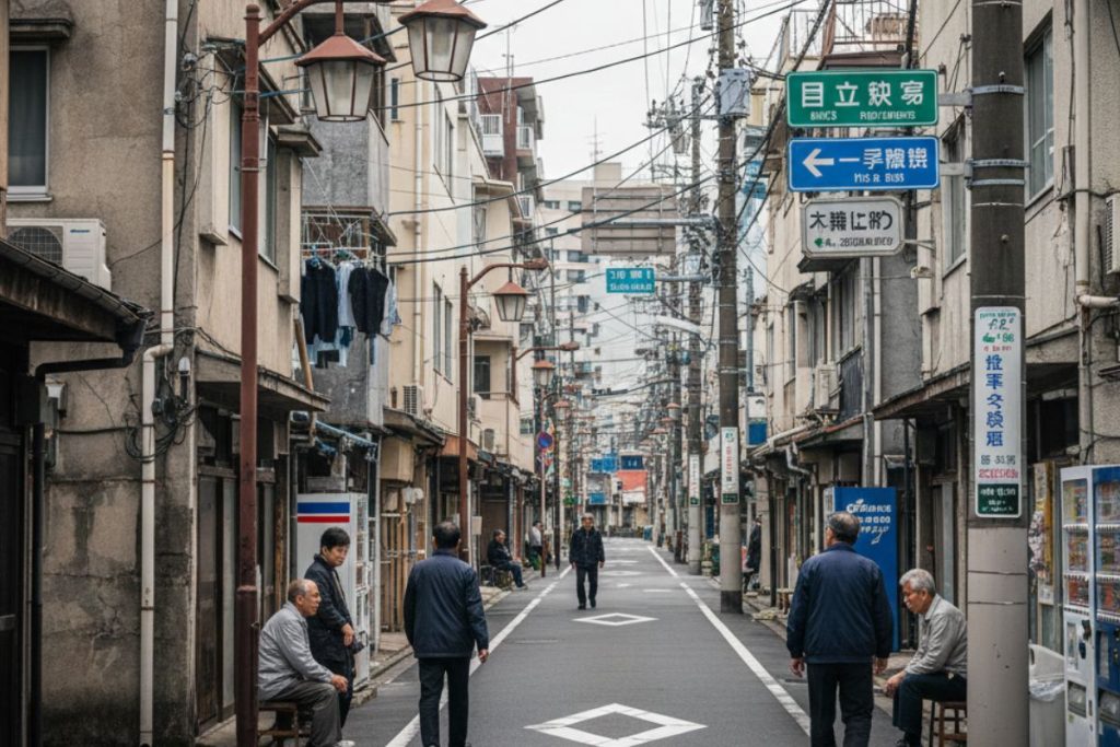 No Japão, áreas consideradas “favelas”