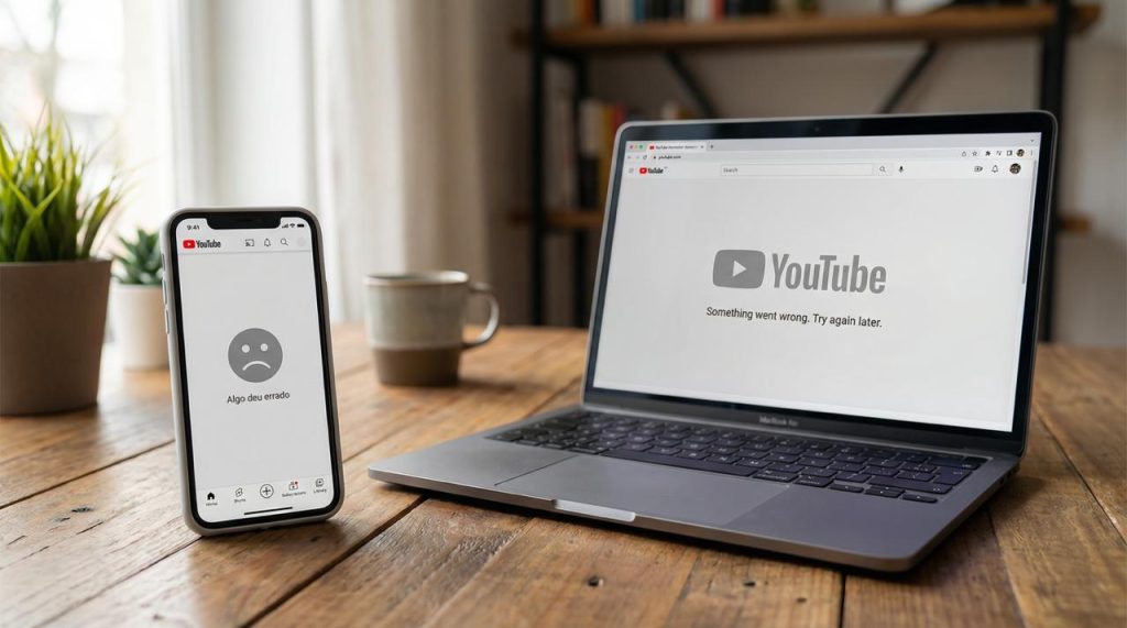 O que aconteceu com o YouTube? Plataforma está fora do ar
