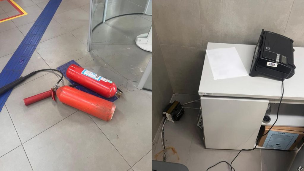 Agência da Caixa Econômica Federal foi furtada em Goiânia.