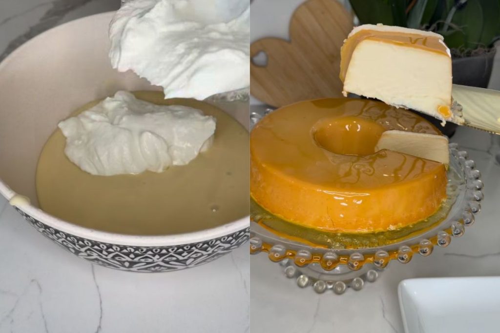 Pudim com apenas 2 ingredientes